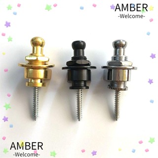 Amber อุปกรณ์ล็อคสายคล้องกีตาร์ เปียโนไฟฟ้า เบส 3 สี