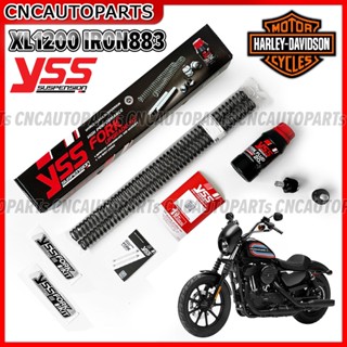 YSS ชุดอัพเกรดโช้คหน้า (Fork Upgrade Kit) สำหรับ XL-1200 FORTY EIGHT L5 รุ่นปี 2010-2017 XL 883N IRON รุ่นปี 2009-2016 (Y-FCM34-KIT-05-001)