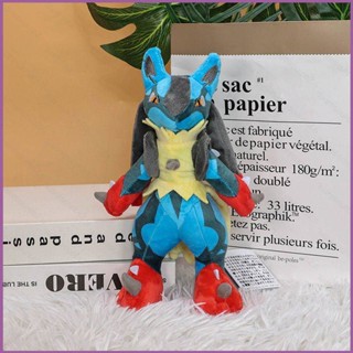 Sq2 หมอนตุ๊กตานุ่ม รูปการ์ตูนโปเกม่อน Super Lucario ของขวัญ สําหรับเด็ก ตกแต่งบ้าน