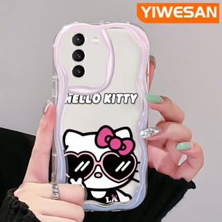 เคสโทรศัพท์มือถือแบบนิ่ม ใส กันกระแทก ลายการ์ตูนเฮลโลคิตตี้ สําหรับ Samsung galaxy S21 FE S21 Plus S21 Ultra S20 FE