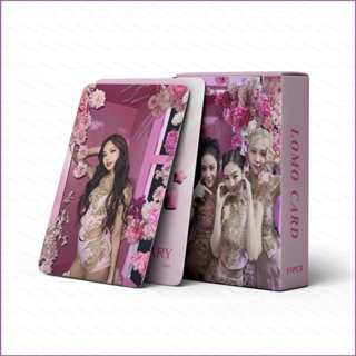 Sq2 โปสการ์ดรูปภาพ BlackPink the seventh anniversary JENNIE LISA ROSR JISOO LOMO 55 ชิ้น ต่อชุด