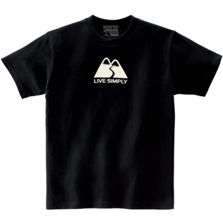 Ba-ta Snow Mountain Range: เสื้อยืดแขนสั้นลําลอง ทรงหลวม ใส่สบาย