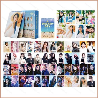 โปสการ์ดรูปภาพ IVE A DREAMY DAY Yujin Gaeul Wonyoung LIZ Rei Leeseo LOMO 23 55 ชิ้น ต่อชุด