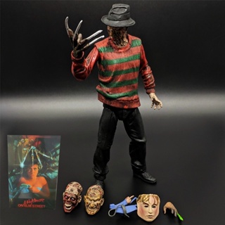 โมเดลฟิกเกอร์ A Nightmare on Elm Street 3 NECA Freddy Krueger ของเล่นสะสม สําหรับเด็ก