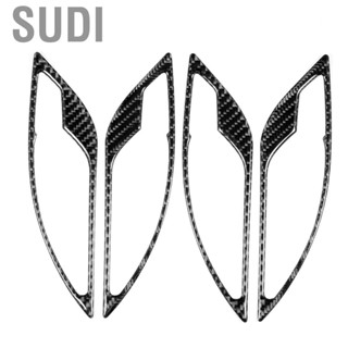 Sudi Car Interior Door Handle Cover Carbon Fiber Trim Frame  Fit for X1/E84 2011‑2015