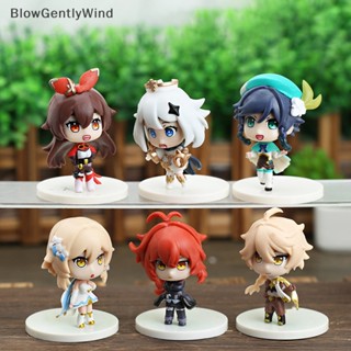 Blowgentlywind โมเดลฟิกเกอร์ PVC อนิเมะ Genshin Impact Paimon Klee Barbatos Q Version Kawaii BGW ขนาด 8 ซม. สุ่มสี 1 ชิ้น