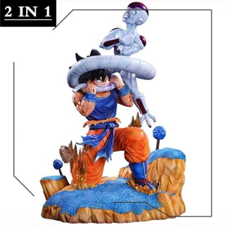 โมเดลฟิกเกอร์ PVC อนิเมะดราก้อนบอล Son Goku Bites Frieza Tail GK ขนาด 25 ซม. 9.84 นิ้ว ของขวัญ ของเล่นสําหรับเด็ก