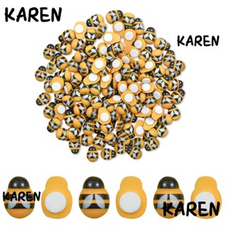Karen ผึ้งไม้จิ๋ว มีกาวในตัว 9x13 มม. สําหรับตกแต่งสมุดภาพ 150 ชิ้น