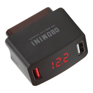 [LMC] อะแดปเตอร์ที่ชาร์จดิจิทัล OBD DC12‐24V Dual USB LED สําหรับยานพาหนะ