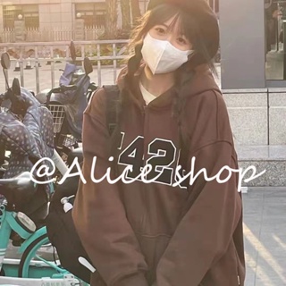 Alice  เสื้อผ้าผู้ญิง แขนยาว เสื้อฮู้ด คลุมหญิง สไตล์เกาหลี แฟชั่น  รุ่นใหม่ ins Korean Style ทันสมัย A28J125 36Z230909