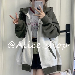 Alice  เสื้อผ้าผู้ญิง แขนยาว เสื้อฮู้ด คลุมหญิง สไตล์เกาหลี แฟชั่น  สวย ทันสมัย ins สไตล์เกาหลี A28J102 36Z230909