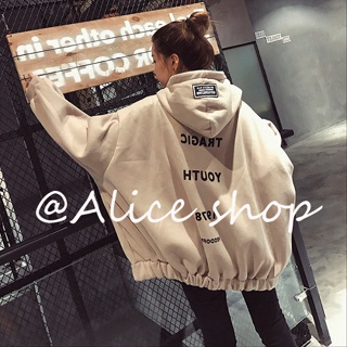 Alice  เสื้อผ้าผู้ญิง แขนยาว เสื้อฮู้ด คลุมหญิง สไตล์เกาหลี แฟชั่น  สวย ทันสมัย รุ่นใหม่ ทันสมัย A98J22M 36Z230909