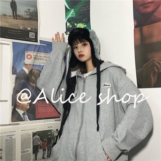 Alice  เสื้อผ้าผู้ญิง แขนยาว เสื้อฮู้ด คลุมหญิง สไตล์เกาหลี แฟชั่น  Comfortable สไตล์เกาหลี Stylish คุณภาพสูง A98J235 36Z230909