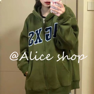 Alice  เสื้อผ้าผู้ญิง แขนยาว เสื้อฮู้ด คลุมหญิง สไตล์เกาหลี แฟชั่น  สไตล์เกาหลี ทันสมัย พิเศษ fashion A28J0ZX 36Z230909