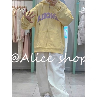 Alice  เสื้อผ้าผู้ญิง แขนยาว เสื้อฮู้ด คลุมหญิง สไตล์เกาหลี แฟชั่น  สบาย Chic ทันสมัย Trendy A28J10F 36Z230909