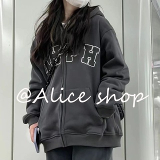 Alice  เสื้อผ้าผู้ญิง แขนยาว เสื้อฮู้ด คลุมหญิง สไตล์เกาหลี แฟชั่น  ทันสมัย Stylish ทันสมัย Chic A28J0ZW 36Z230909