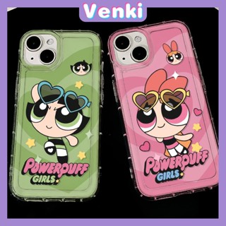 VENKI - เข้ากันได้สำหรับ เคสไอโฟน เคสไอโฟน11 เคส iphone 11TPU ถุงลมนิรภัยเคสโทรศัพท์กันกระแทกป้องกันกล้องน่ารักการ์ตูนสาวตาโตเข้ากันได้กับ iPhone 14 13 PRO MAX iPhone 12 PRO MAX XR XS 7 8