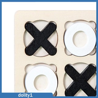 [Dolity1] ของเล่นไม้ TAC Toe Classic Leisure เพื่อการศึกษา