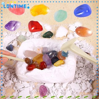 Lontime ของเล่นหินคริสตัล รูปดาวเคราะห์ สมบัติโจรสลัด หลากสี สําหรับตกแต่งบ้าน