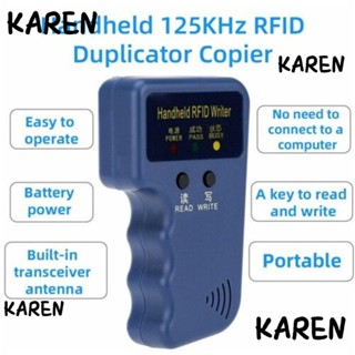 Karen เครื่องทําซ้ํา RFID 125KHz แบบมือถือ คุณภาพสูง