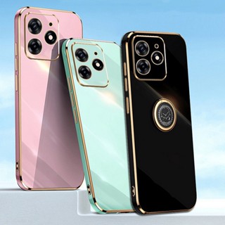 เคสซิลิโคนนิ่ม พร้อมแหวนนิ้ว หรูหรา สําหรับ Tecno Spark 10 Pro 10C Spark Go 2023 Camon 19 Neo 20 19 Pro 4G 5G Air