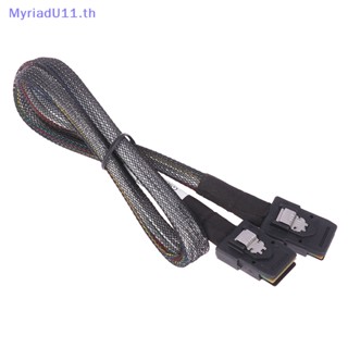 Myriadu สายเคเบิลเซิร์ฟเวอร์ฮาร์ดดิสก์ SAS 36pin SFF-8087 เป็น Mini SAS 36pin SFF-8087 สําหรับเครื่องบินด้านหลัง