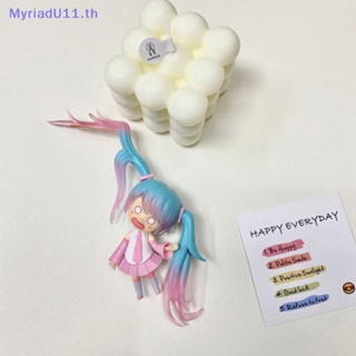 Myriadu ตุ๊กตาฟิกเกอร์ PVC อนิเมะนักร้องเสมือนจริง สองมิติ 11 ซม. สําหรับเก็บสะสม ตกแต่งโต๊ะ รถยนต์