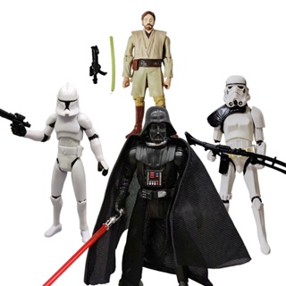 โมเดลฟิกเกอร์ อนิเมะ Star Wars Stormtrooper Darth Vader Obi-Wan Kenobi ข้อต่อขยับได้