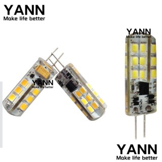 Yann1 หลอดไฟ LED COB มุม 360 องศา 12V G4 พลาสติก ขนาดเล็ก สําหรับติดโคมไฟระย้า 10 ชิ้น