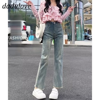 DaDulove💕 New American Ins High Street Retro Jeans Niche High Waist Straight Pants Large Size Trousers