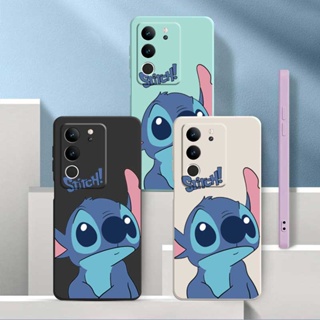 เคสโทรศัพท์มือถือ ซิลิโคนนุ่ม TPU ผิวด้าน ลายมอนสเตอร์ Stitch น่ารัก สําหรับ VIVO V29 5G V29e V29Pro