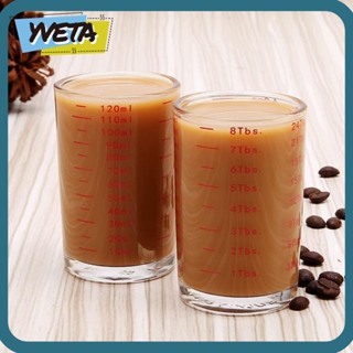 Yveta แก้วตวงกาแฟเอสเพรสโซ่ สีแดง 120 มล. 2 ชิ้น