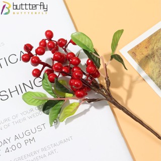 Buttterfly ดอกไม้ประดิษฐ์ พลาสติก สําหรับตกแต่งงานแต่งงาน คริสต์มาส DIY