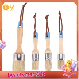 【BM】แปรงทาสีชอล์ก และแว็กซ์ สําหรับเฟอร์นิเจอร์ DIY (4 ชิ้น)