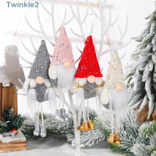 Twinkle จี้ตุ๊กตาคริสต์มาส ประดับเลื่อม ขายาว สําหรับแขวนตกแต่งต้นคริสต์มาส