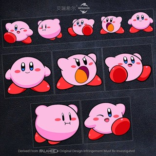 Kirby Cute Cartoon Automobile Sticker Personality Creative Electric Motorcycle Body Reflective Decoration Glass Stickers ziBH