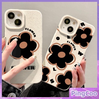 Pingcoo - เข้ากันได้สำหรับ เคส iphone 11 เคสไอโฟน เคสไอโฟน11 เป็นมิตรกับสิ่งแวดล้อมเคสสีขาวนุ่มป้องกันการกระแทกดอกไม้สีดำเรียบง่ายเข้ากันได้กับ iPhone 14 PRO MAX 13 PRO MAX 12 PRO MAX XR XS 7plus 8 PLUS