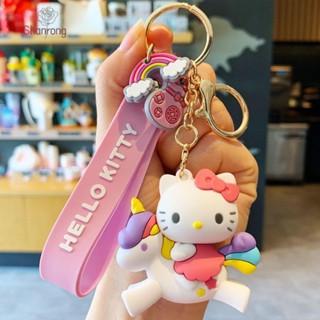 Shanrong พวงกุญแจ จี้ตุ๊กตาการ์ตูน Kuromi KT Cat My Melody 3D