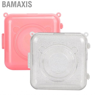 Bamaxis Printer Protective Case  Pocket Transparent / Pink for  Thermal Sticky Note Barcode