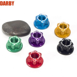 Darby น็อตดุมล้อหน้า และหลัง อะลูมิเนียมอัลลอย M10x1.0 สําหรับรถจักรยานเด็ก