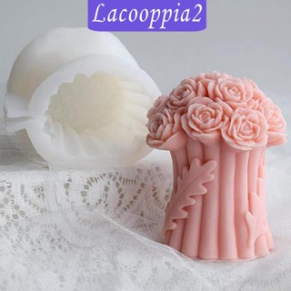 [Lacooppia2] โมเดลช่อดอกกุหลาบ ซิลิโคน DIY สําหรับทําช็อคโกแลต เค้ก เบเกอรี่