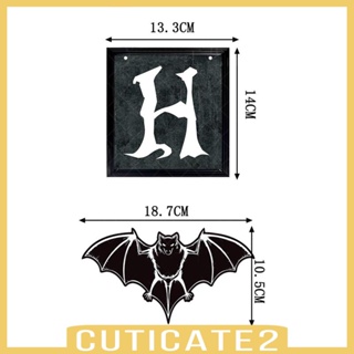 [Cuticate2] ธงแบนเนอร์ฮาโลวีน แบบพกพา สําหรับตกแต่งปาร์ตี้ฮาโลวีน และในร่ม