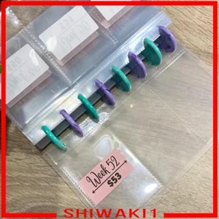[Shiwaki1] สมุดเก็บเงิน ประหยัดเงิน 52 สัปดาห์ ใช้ซ้ําได้ สําหรับงบประมาณ เก็บเงินสด