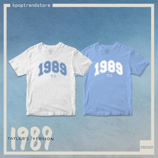 Taylor Swift 1989 เสื้อยืดแขนสั้น ผ้าฝ้าย พิมพ์ลาย Taylors Version ทรงหลวม สไตล์สตรีท มินิมอล แฟชั่นฤดูร้อน สําหรับผู้ชาย และผู้หญิง