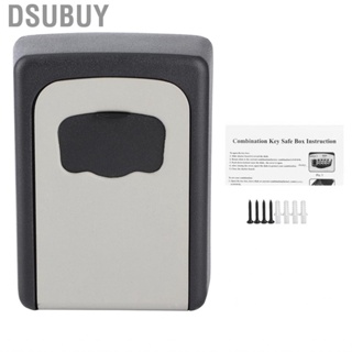 Dsubuy Key Lock Box Wall Mounted Aluminum Alloy Safe 4 Digit Password B DG