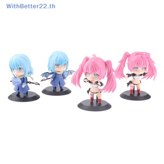 Withbetter โมเดลฟิกเกอร์ That Time I Got Reincarnated As A Slime Rimuru Tempest Milim Nava ของเล่นสําหรับเด็ก ของขวัญ 4 ชิ้น ต่อชุด