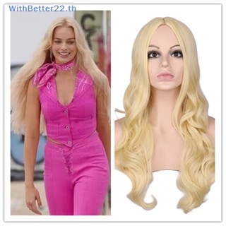 Withbetter วิกผมคอสเพลย์ Margot Robbie สีทองอ่อน เหมาะกับงานปาร์ตี้ฮาโลวีน สําหรับตุ๊กตาบาร์บี้