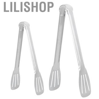 Lilishop Stainless Steel  Tongs  Hot Bread Cake Steak  Kitchen Utensils Bu CS