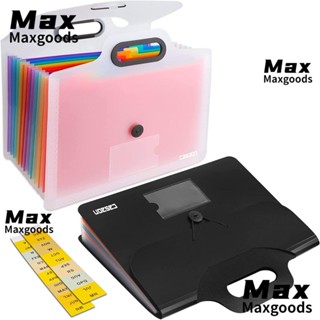 Maxg กระเป๋าเอกสาร แบบพกพา สีดํา และสีขาว 2 ชิ้น