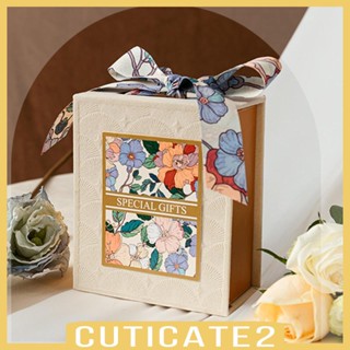 [Cuticate2] กล่องขนมแต่งงาน พร้อมริบบิ้น สวยหรู สําหรับตกแต่งงานแต่งงาน ปาร์ตี้วันแม่